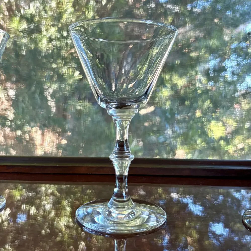 Set of 6 Libbey Georgian 5.5 Inch Stem Cocktail Glasses